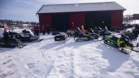 skotersafari till norrsjön 2016