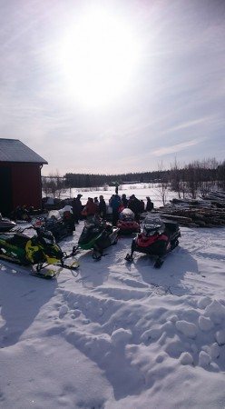 skotersafari till norrsjön 2016